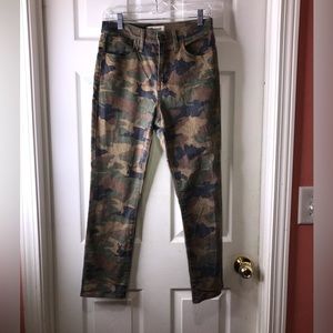 Madewell Camo The High Rise Slim Boy Jeans Size 26